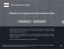 Tablet Screenshot of filateliasgijon.com